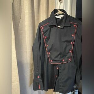 Mens button down sheplers western fit top Sz med